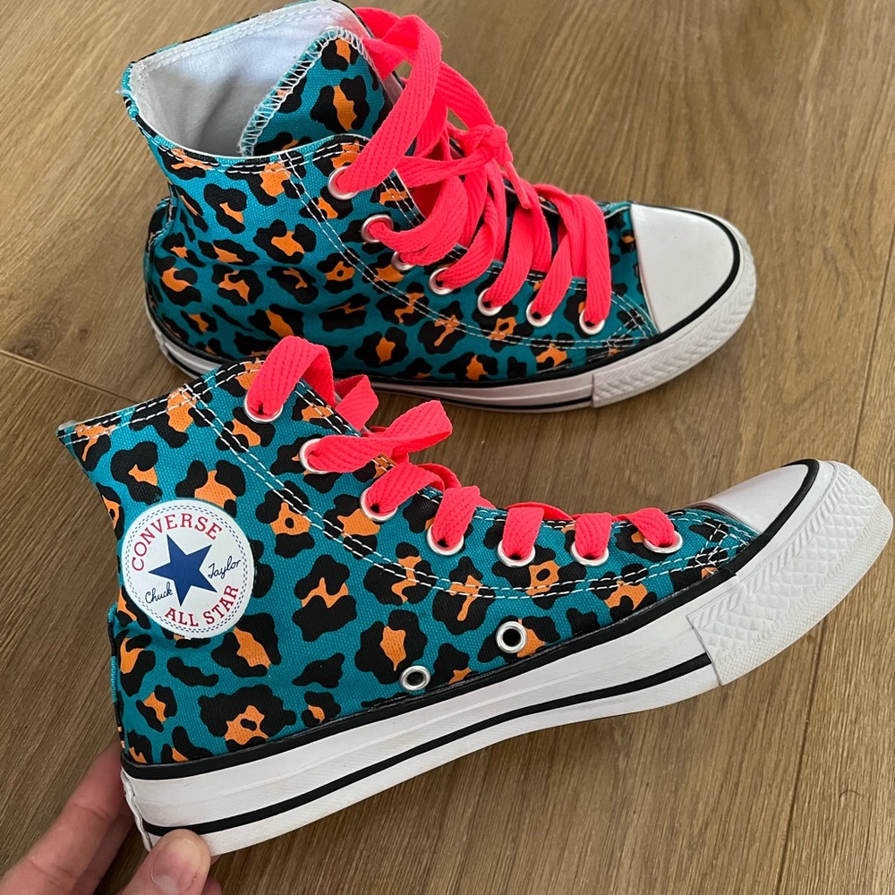 Converse Leopard Punk trainers UK 4 - Picture 1 of 1